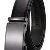 CHAOREN Buckley Ceinture automatique en cuir pour homme pour costume d'affaires - Grande taille ajustée - 35 mm de large