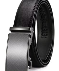 CHAOREN Buckley Ceinture automatique en cuir pour homme pour costume d'affaires - Grande taille ajustée - 35 mm de large