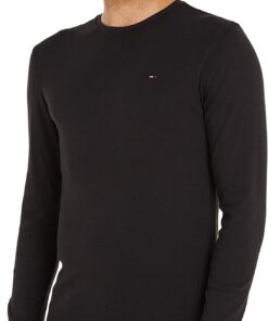 Tommy Jeans T-Shirt Manches Longues Homme - Mode Électrique | Qualité Supérieure | Idéal Pour La Saison Printanière | De