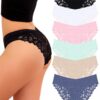 Culotte Femme Sans Couture Invisible Dentelle - Global Recycled Standard - Lot de Sous-Vêtements Femme Comfortables et É