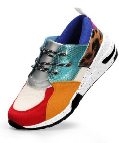 LUCKY STEP Chaussures de Mode Femmes Plateforme rétro et Lacets décontractés pour Mode et confort