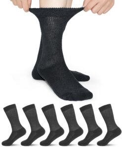 Chaussettes diabétiques pour homme sans élastique - Tailles 43-46, 39-42 - Soins pieds diabétiques