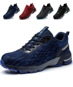 TQGOLD Chaussures de Sécurité Respirant Antidérapant pour Hommes et Femmes Chaussures de Travail Légères avec Embouts en