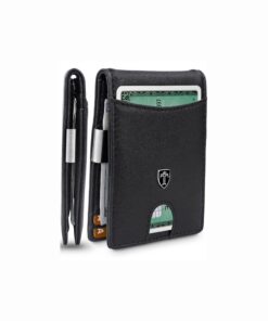 Portefeuille TRAVANDO Rio RFID Sécurité Banque Noir Mince Metal Clip Banque Card