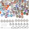 Hifot Kit de fabrication bijoux pour adultes 100 pièces cabochons 12mm plateaux bricolage créationbijoux