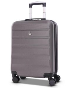 Aerolite Rigide Légère Valise à Main Ryanair Taille Maximale 40L ABS, pour Easyjet et Lufthansa