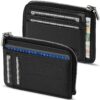HUYAMI Porte-Carte en Cuir Noir – Sécurité Anti RFID – Jusqu'à 6 Cartes Bancaires – Portefeuille Rigide Ultra Fin