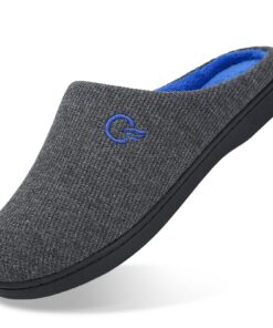Mishansha Pantoufles Femme Homme Mousse à Mémoire Chaude Antidérapant 36-47