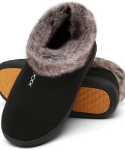 Mishansha Chaussons Femmes Hivernaux Chauds Élégants Fourrés Mémoire de Mousses Gr. 36-43