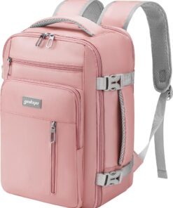 YOKGO Bagage Cabine 40x20x25 Ryanair Femme Homme sous Siège_bagage Rose,Voyage Ordinateur Portable 15.6" Wizz Air Easyje