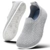 KOWAYI Chaussons Antidérapants Enfants Unisex - Pantoufles Pour Filles et Garçons (7-12 Ans) - Chaussures de Maison Étan