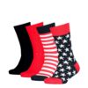 Tommy Hilfiger Stars & Stripes Classic Sock Mixte Enfant - Lot de 4 | Confort, Style & Qualité | Enfants Élégants| Jouet