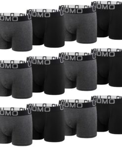 L&K 8/12 Pack M-5XL Caleçons Hommes Retro Shorts en Coton Classiques Multicolores