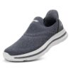ODCKOI Chaussures de Course Hommes Slip On Respirantes Loisirs Outdoor Légères Sans Lacets