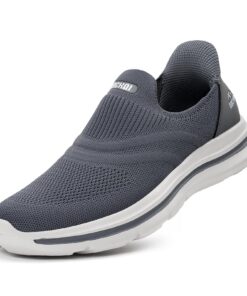 ODCKOI Chaussures de Course Hommes Slip On Respirantes Loisirs Outdoor Légères Sans Lacets
