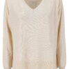 Levi's Petal Vneck Sweater Pull-Over Femme Hiver Chic_Mode Contemporaine_Finition Élégante_Tendance Coloris Multicolore.