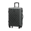 Valise de Voyage WITTCHEN Noir | Rigide ABS | 4 Roulettes Pivoantes | Serrure Combinaison | Poignée Téléscopique | Taill