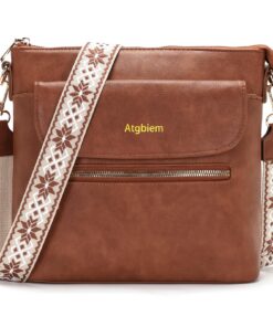 Sac à main Atgbiem bandoulière femme trendy sac à.main 6 compartiments 9 couleurs disponibles