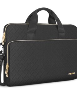 NIDOO Sac à Bandoulière Ordinateur 17,3" Mallette de Protection Resistant aux Chocs pour ThinkPad P17 / Legion 5 5i / Id