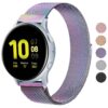 Bracelet Wanme en acier inoxydable pour Galaxy Watch Active 2 et Galaxy Watch 3 44 mm, 40 mm et 41 mm, 20 mm