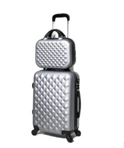 CELIMSABS Valise Taille Cabine et Vanity Case en ABS pour Voyageurs Entraînés, Multi-Utility, Idéale pour Vacances et We