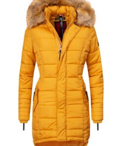 Manteau d'hiver Navahoo papaye matelassé Dame capuche XS-XXL