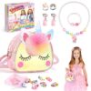 Sac main unicorn fille, bijoux enfant fille 2-6 ans, cadeau anniversairefillesbijoux unicorn kit