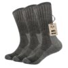 Chaussettes en laine mérinos Vihir chaudes pour homme femme | Sports de plein air | Taille 37-42