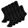 Chaussettes Metrium Lot de 10 Paires Homme et Femme, Taille Confortable Sans Coutures Pressantes, Mélange de Coton Finem