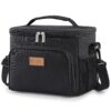 Sac Isotherme Lifewit 9L Noir Recycled pour Homme et Femme Travail Pique-Nique Voyage