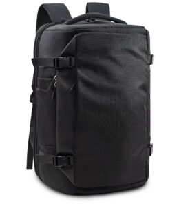 KINGSLONG SAC À MAIN VACUUM 48L RÉSISTANT À L'EAU ÉTanche, IDÉAL POUR AVION/EASYJET/RYANAIR, PROTECTION LAPTOP 17.3'' PO