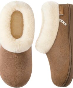Chaussons en Daim EverFoams avec Doublure en Peluche pour Femmes pour Intérieur - Confort et Chauffage