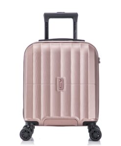 Valise Cabine CELIMS Rose Gold | EasyJet et +65 Compagnies Aériennes | Ultra-Léger 2,2 kg | Double Roulettes 360° | Idéa