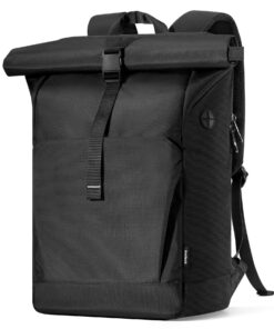 Sac à dos Inateck enroulable pour femmes et hommes, 25L-30L, extensible, pour ordinateur portable 17.3", avec port pour