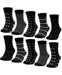 CHAUSSETTES OCCULTO POUR FEMMES en COTON recyclé, MULTICOLORES, JOLIES RAYURES et MOTIFS (10 PAIRES)