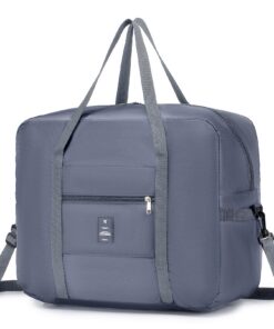 Sac de Voyage BKAZV Pliable en Nylon Imperméable pour Week-End et Voyage
