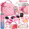 Main Fausse Maquillage Cadeau d'Anniversaire Filles 3-8 Ans,Noël Princesse Jouet,Faux Maquillage Portefeuille Clés Fille