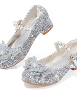 Chaussures Princesse Fille Talon Paillettes Danse Déguisement Cosplay Mariage Noël Anniversaire Cérémonie Fête
