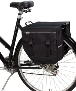 BikyBag Model M Noir Double Vélo Sacoches Porte-Bagages Arrière Trendy et Pratique
