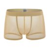 JEKE-DG Boxer sexy transparent pour homme - Lingerie élastique poche bombée sans couture