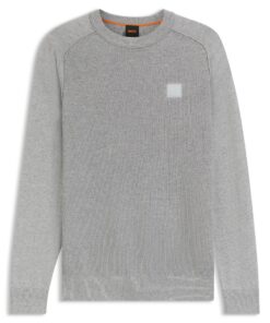 BOSS Hommes Kesom Pull en Coton et Cachemire pour Hommes Professionnels au Travail et Environnement Relax
