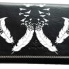 Syl'la Pume Blanc Compagnon Tout en Un Porte-chèque pour Femme Noir Épuré et Pratique pour le Travail et la Vie quotidie