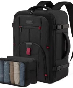 LOVEVOOK Sac à Dos Voyage Cabine Étanche 100% Homme Femme | Étanche 17 Pouces Ordinateur Portable | Travel for Travail É