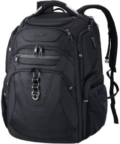 KROSER Sac à Dos pour Laptop 17.3-18.4" avec Poches RFID et Port USB, Sac à Dos Imperméable pour Voyage/Affaires/Femmes
