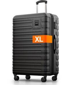 Valise Travely en Polycarbonate XL 100 L Taille 77 cm | Valise Robuste avec Serrure TSA et Roulettes Souples
