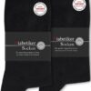 Chaussettes Diabétiques SockWaddles Lot de 6 Paires Homme Femme, 97% Coton Taille 35-50, Noir Blanc GrisSans Élastique &