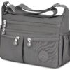 Sac à main TEUEN femme grande capacité imperméable nylon messager avec réglage bandoulière multiple poches voyage univer