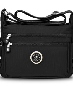JUYANO Sac Bandoulieré Femme Grande Imperméable avec Multipoches pour Sorties Shopping Voyages Travail