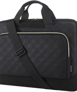 DOMISO | Sac de transport pour ordinateur portable 15.6 pouces - Sac professionnel ajustable | Bureau, Voyage | Sécurité