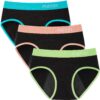 Culottes menstruelles coton INNERSY pour adolescentes, lavables, lot de 3, conforme OEKO-TEX STANDARD 100